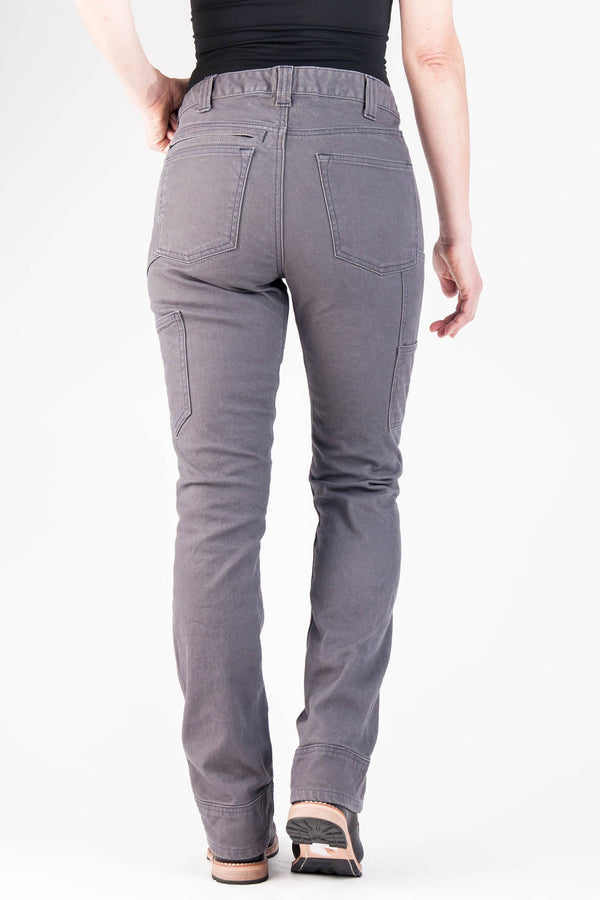 Dovetail Workwear Britt Utility In Grey Canvas