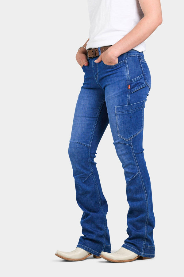 Dovetail Workwear DX Bootcut In Blue Sky Denim