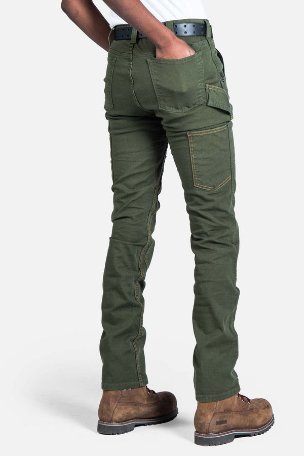 Dovetail Workwear Maven X In Moss Green Canvas
