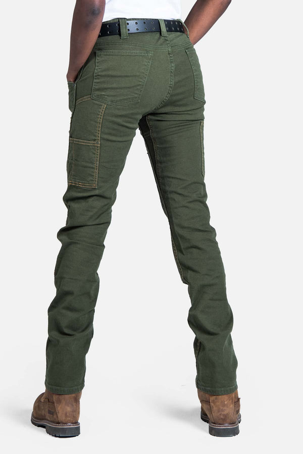 Dovetail Workwear Maven X In Moss Green Canvas