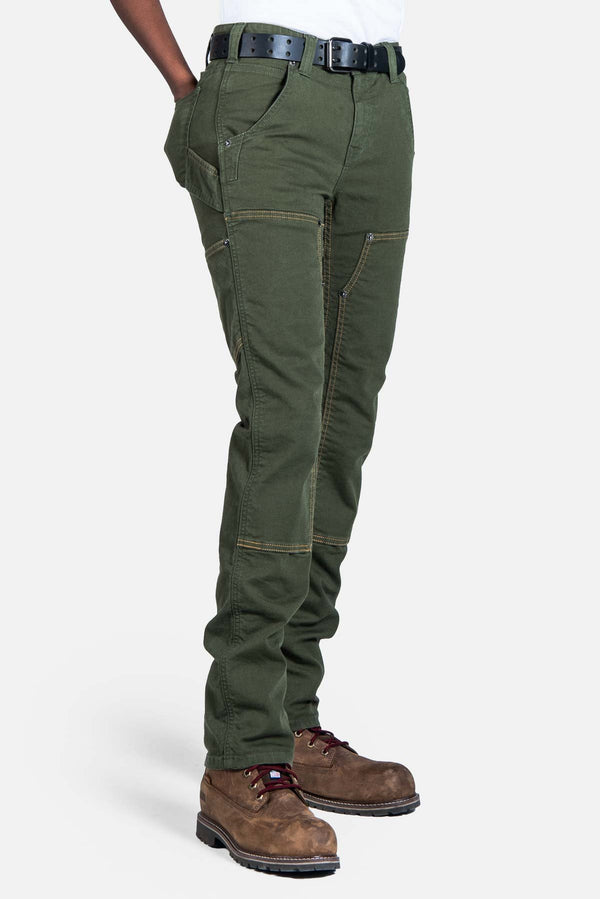 dovetail workwear Maven X in Moss Green Canvas