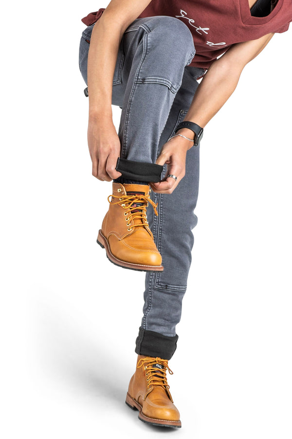 Dovetail Workwear Maven X In Thermal Grey Denim