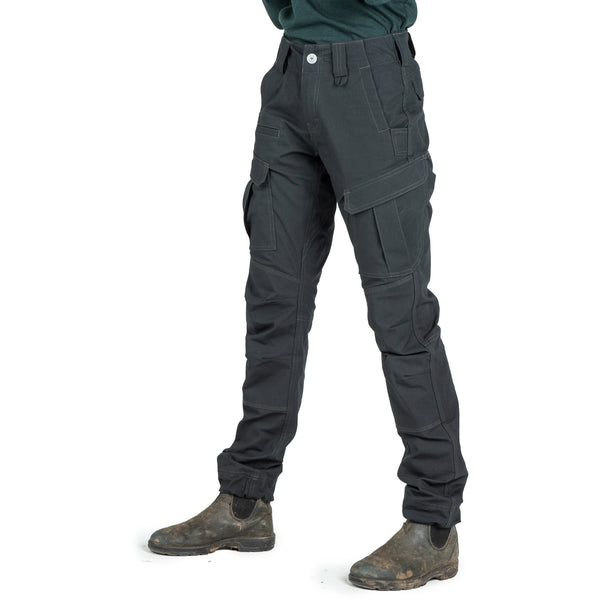 Dovetail Workwear Ready Set Cargo In Black Ripstop