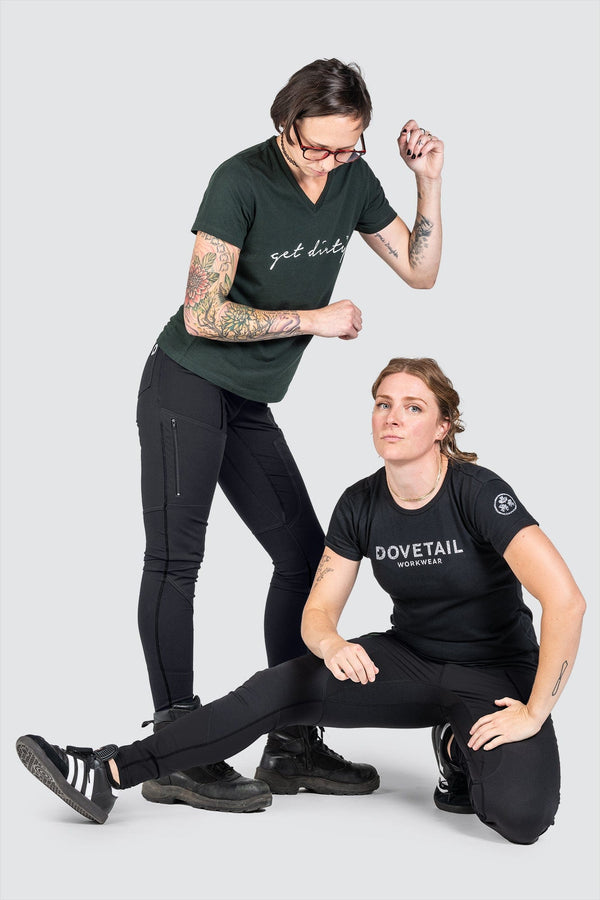 Dovetail Workwear Field Utility Legging In Black/Black Knit
