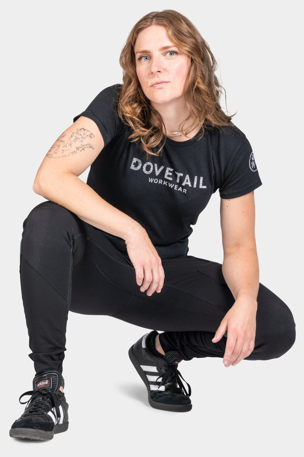 Dovetail Workwear Field Utility Legging In Black/Black Knit
