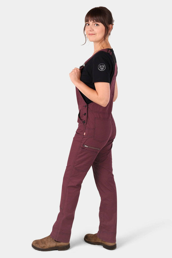 Dovetail Workwear Freshley Overalls In Ultra Light Elderberry Ripstop