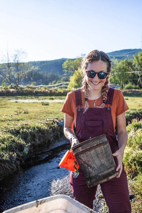 Dovetail Workwear Freshley Overalls In Ultra Light Elderberry Ripstop