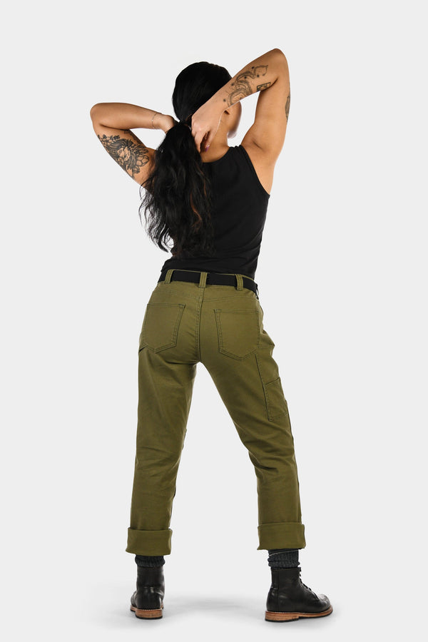 Dovetail Workwear GO TO™ Stretch Canvas Pants In Kelp Green