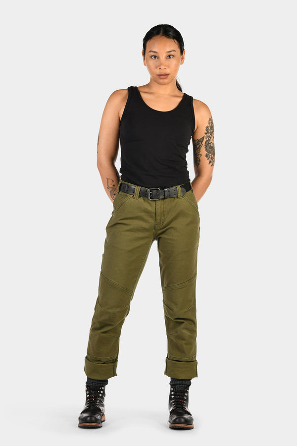 dovetail workwear GO TO™ Stretch Canvas Pants in Kelp Green