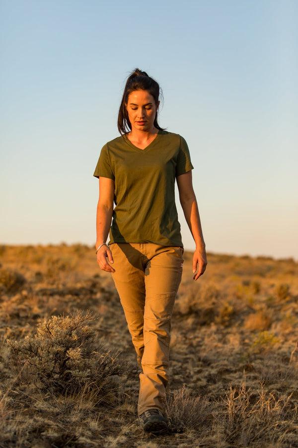 Dovetail Workwear GO TO™ Stretch Canvas Pants In Sawdust Brown