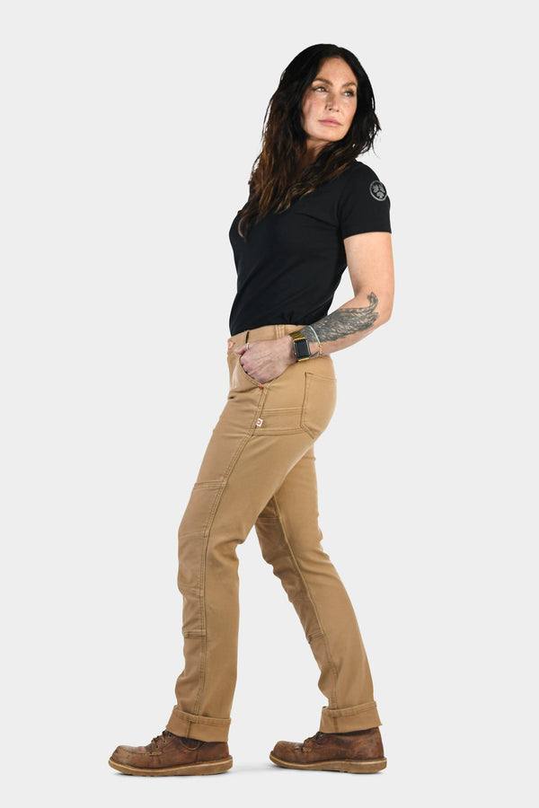 Dovetail Workwear GO TO™ Stretch Canvas Pants In Sawdust Brown