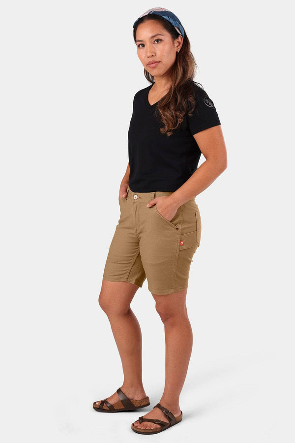 dovetail workwear GO TO™ Stretch Canvas Short in Sawdust Brown