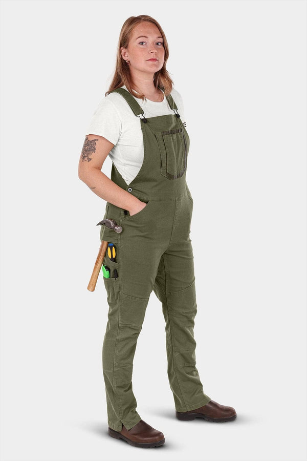 Dovetail Workwear John Deere X Dovetail Workwear Don't Lose It Overalls In Rich Olive Green