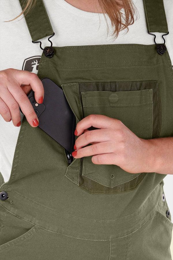 Dovetail Workwear John Deere X Dovetail Workwear Don't Lose It Overalls In Rich Olive Green