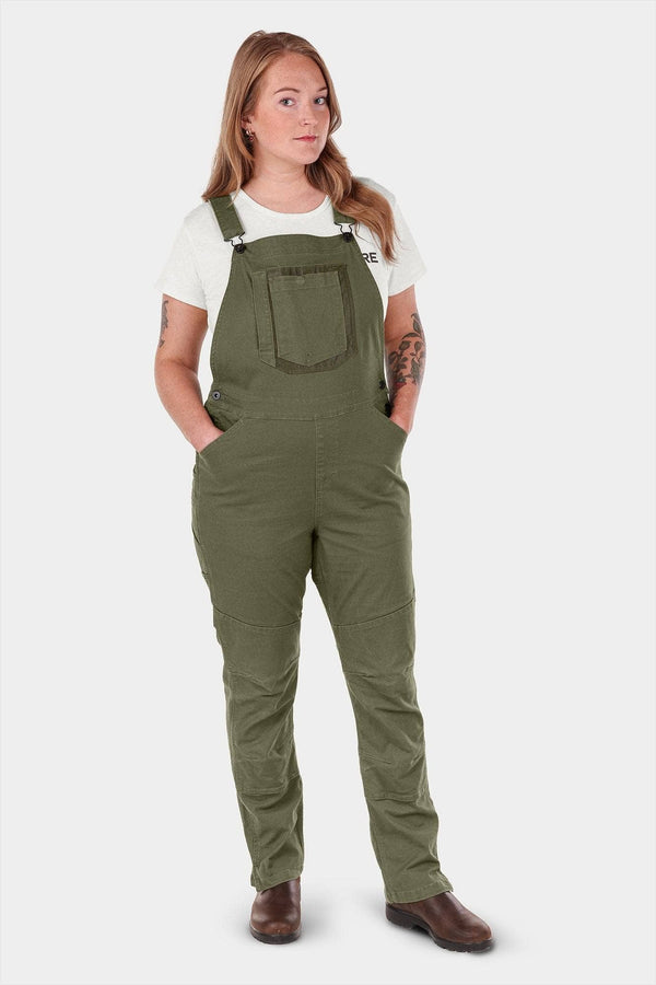 dovetail workwear John Deere X Dovetail Workwear Don't Lose It Overalls in Rich Olive Green