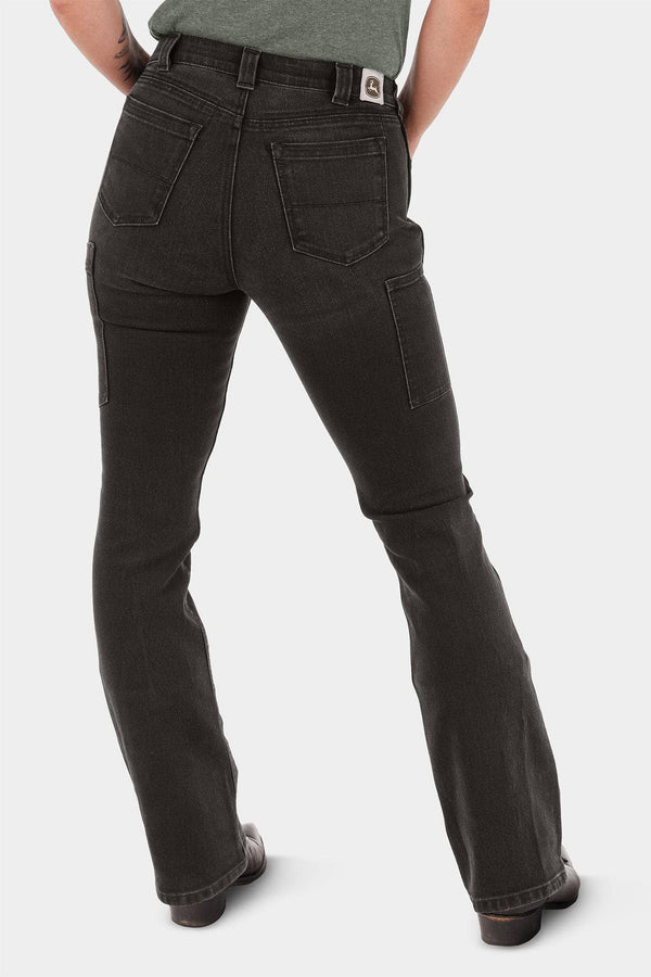 Dovetail Workwear John Deere X Dovetail Workwear Into Town Bootcut Jean In Classic Black