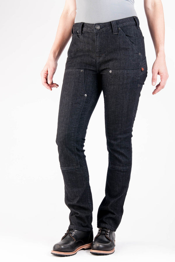 Dovetail Workwear Maven Slim In Heathered Black Denim