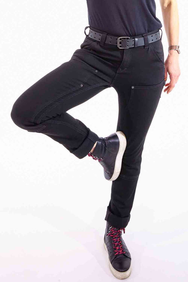 Dovetail Workwear Maven Slim In No Fade Black Denim