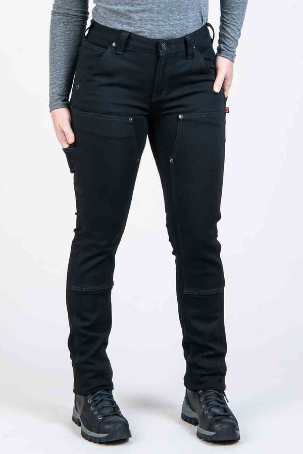 dovetail workwear Maven Slim in No Fade Black Denim