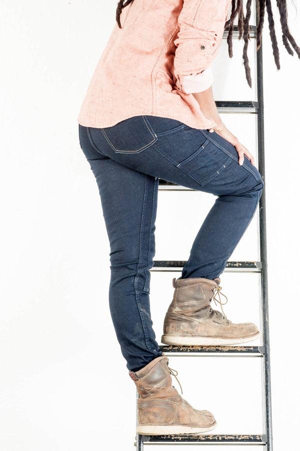 Dovetail Workwear Maven Slim In PowerFlex Indigo Denim