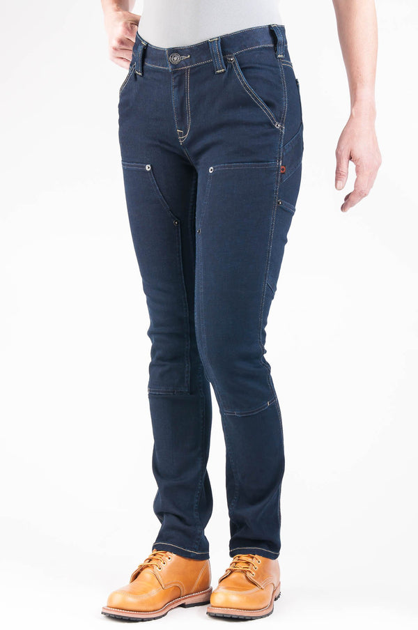 dovetail workwear Maven Slim in PowerFlex Indigo Denim