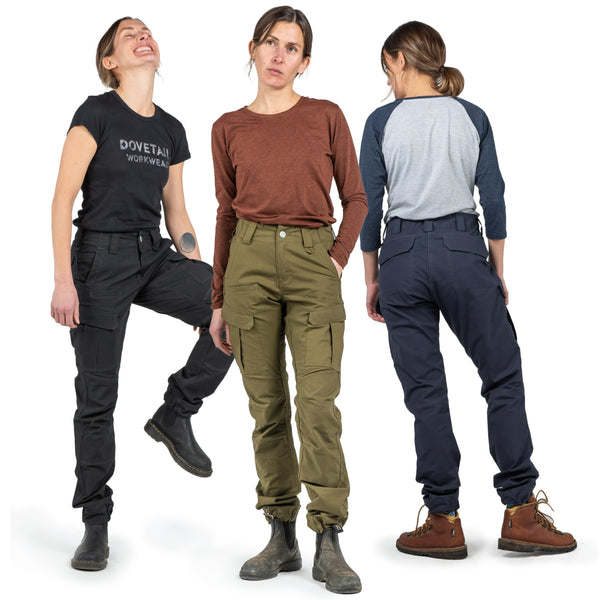 Dovetail Workwear Ready Set Cargo In Olive Green Ripstop