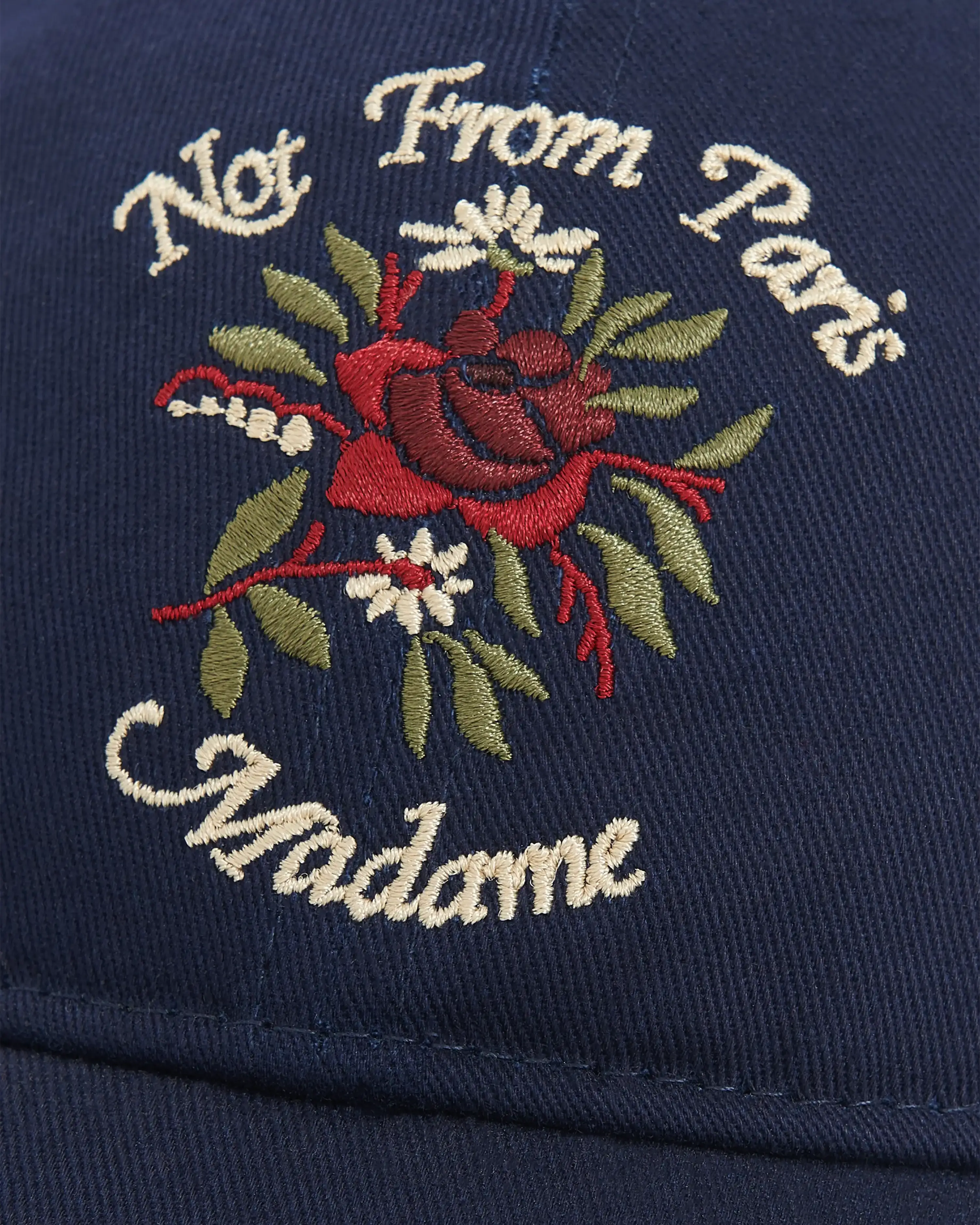 Drôle De Monsieur La Casquette Slogan Fleurs