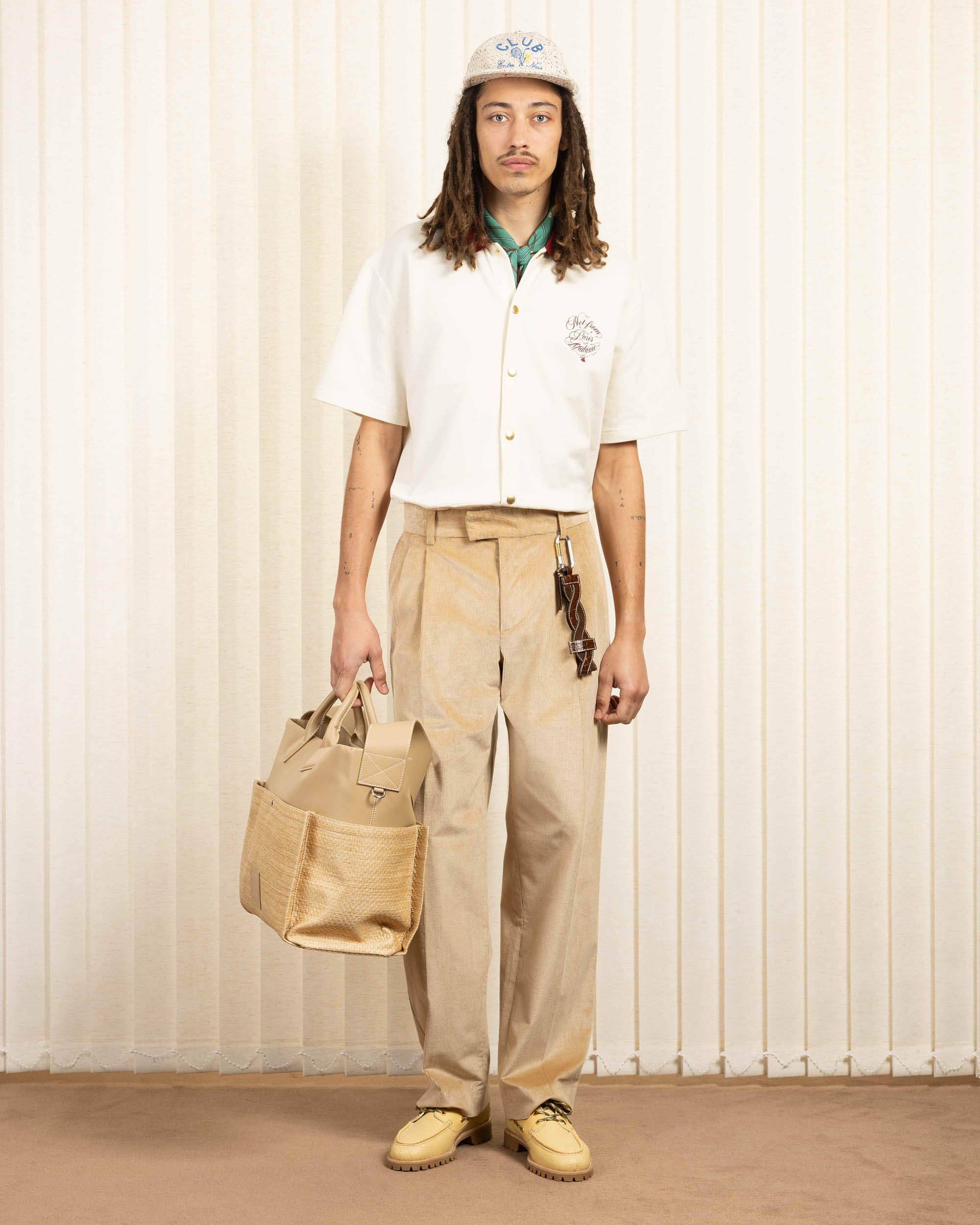 Drôle De Monsieur La Chemise Piquée Slogan Vignes