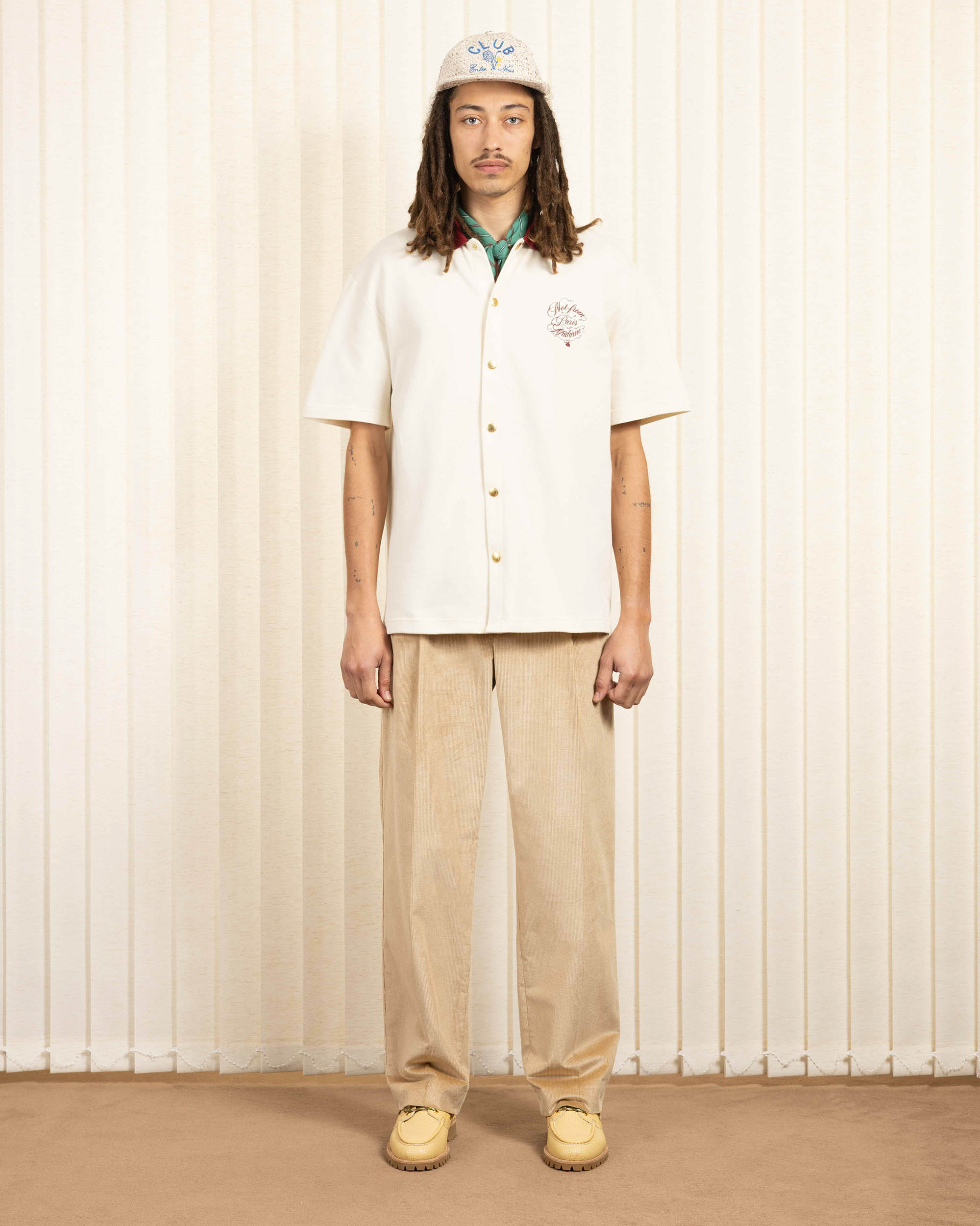 Drôle De Monsieur La Chemise Piquée Slogan Vignes