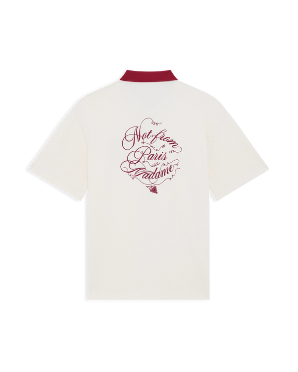 drôle de monsieur La Chemise Piquée Slogan Vignes