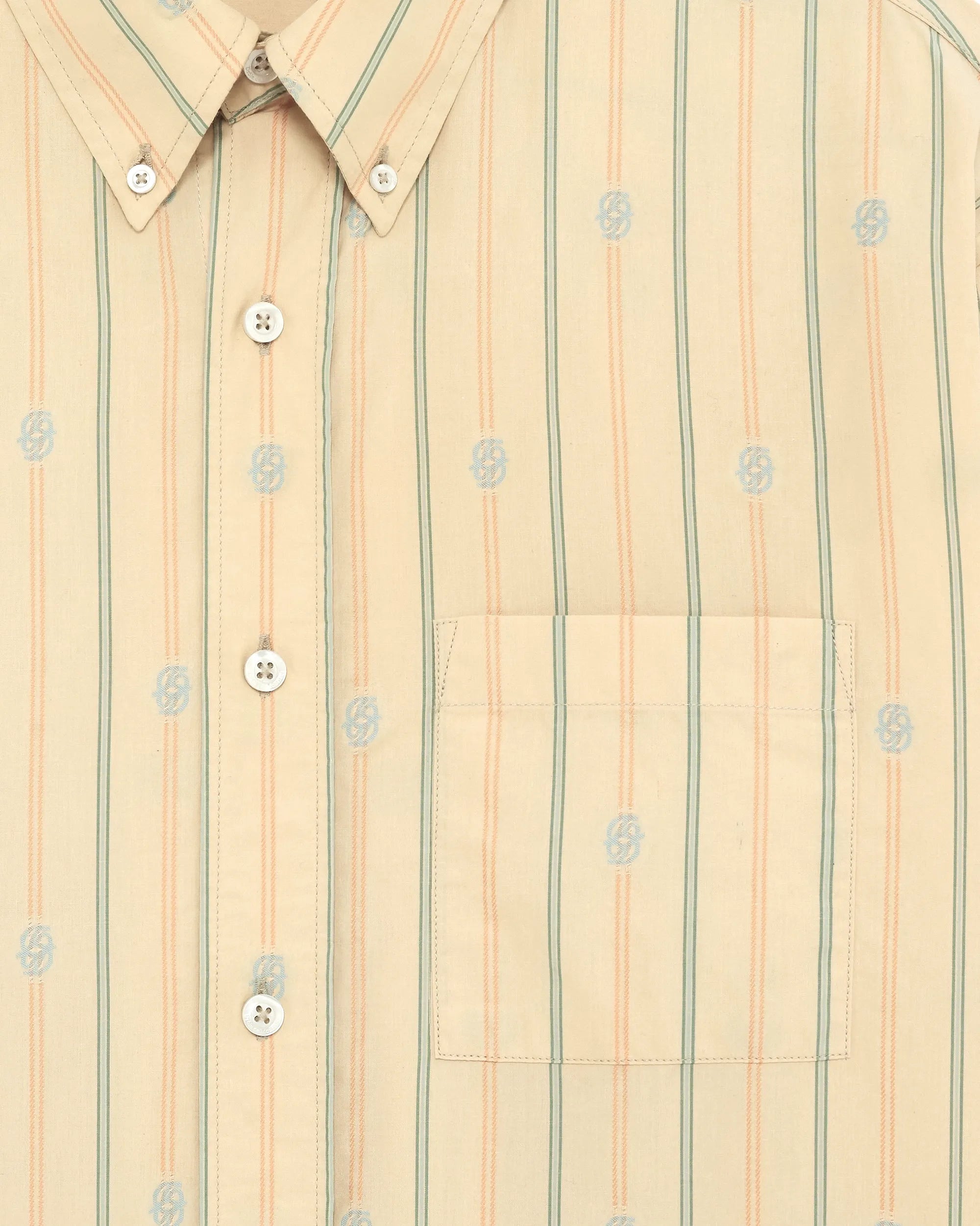 Drôle De Monsieur La Chemise Rayée Monogramme