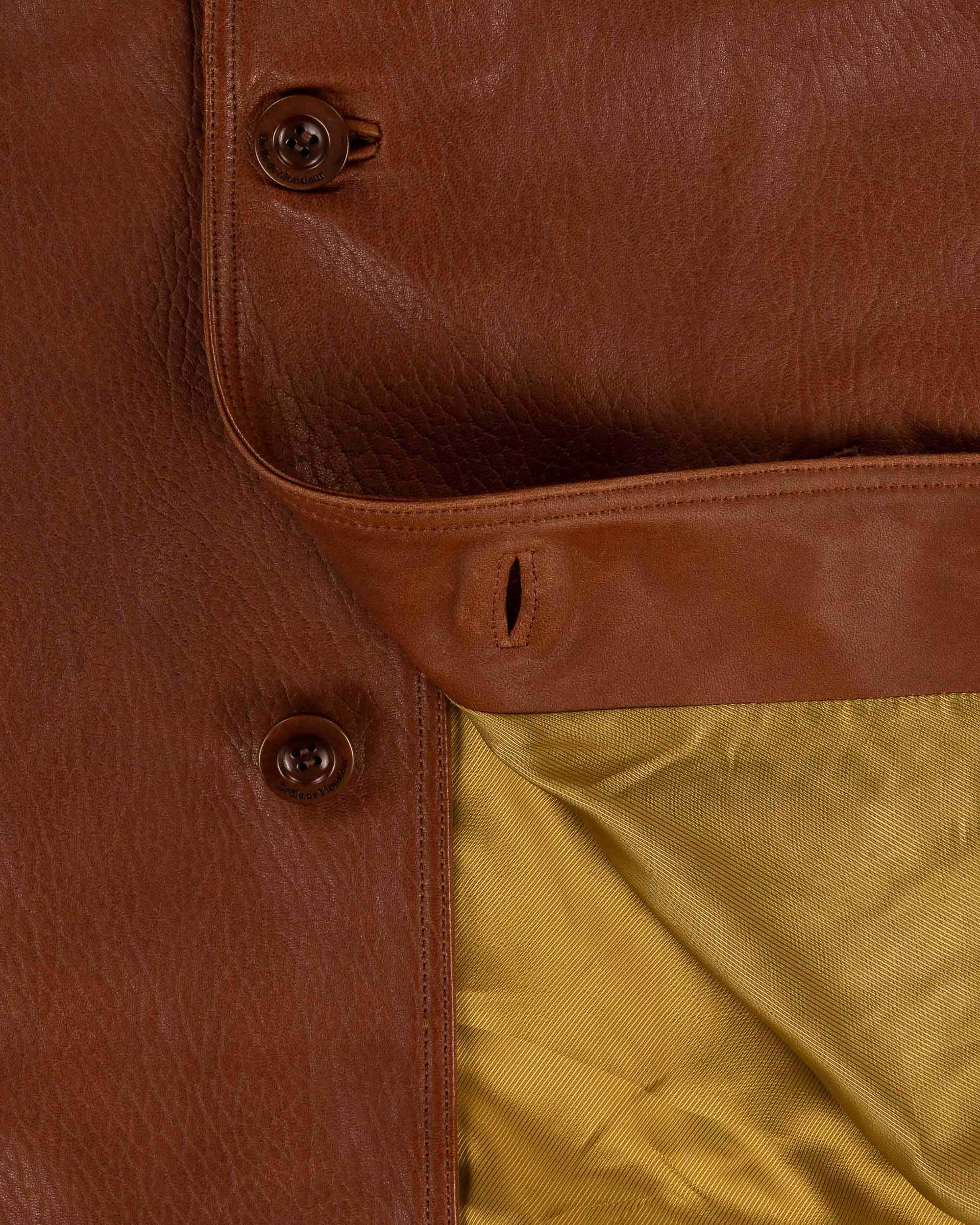 Drôle De Monsieur La Veste Cuir Grainé