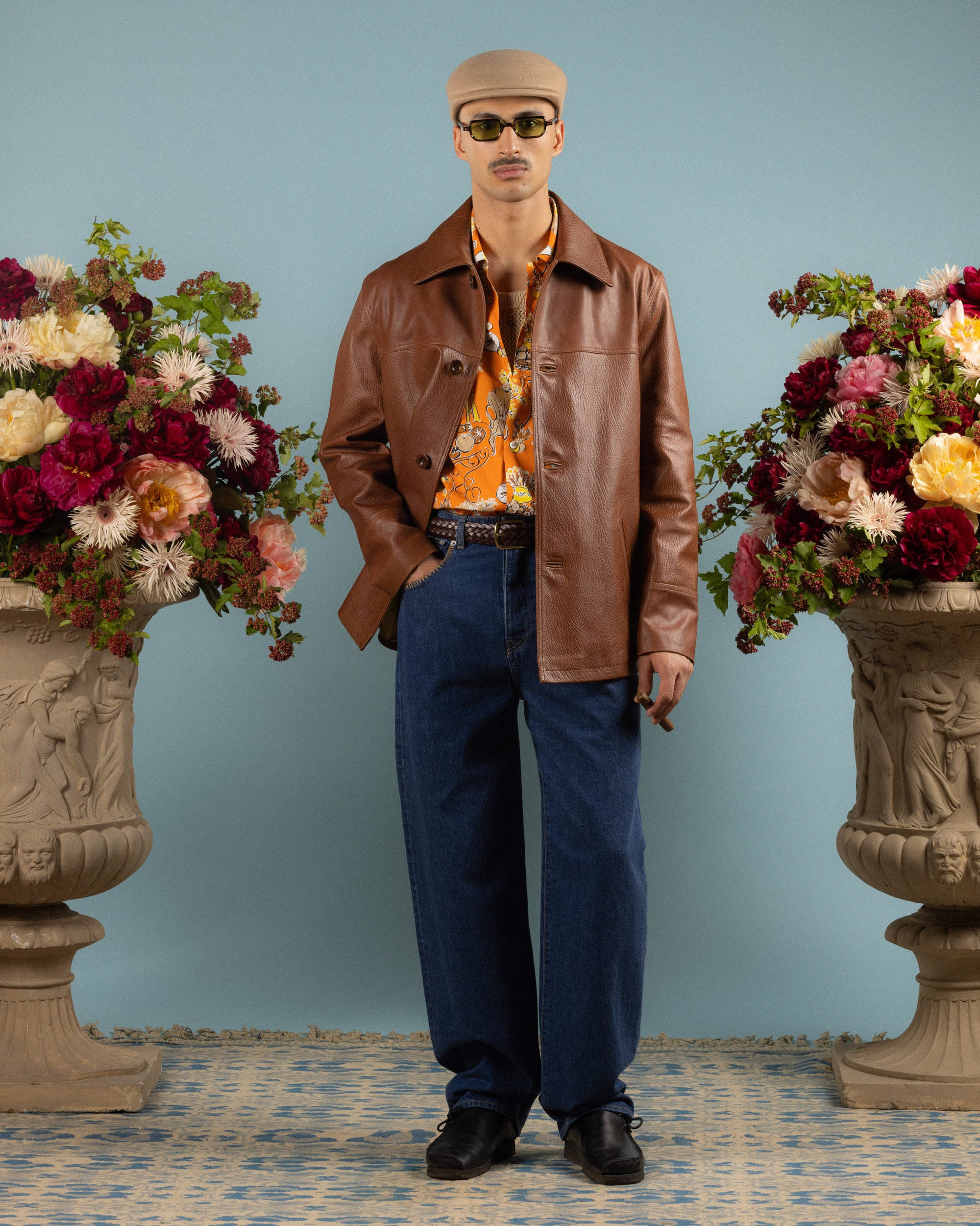 Drôle De Monsieur La Veste Cuir Grainé