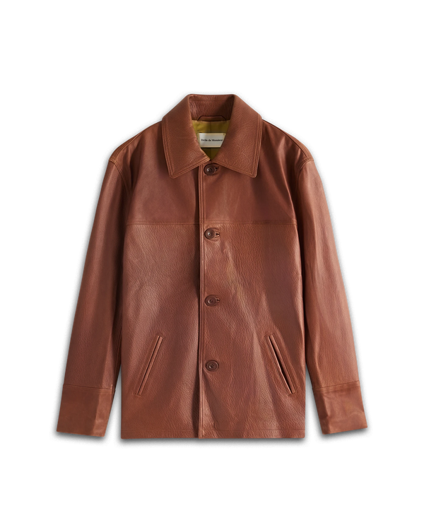 drôle de monsieur La Veste Cuir Grainé