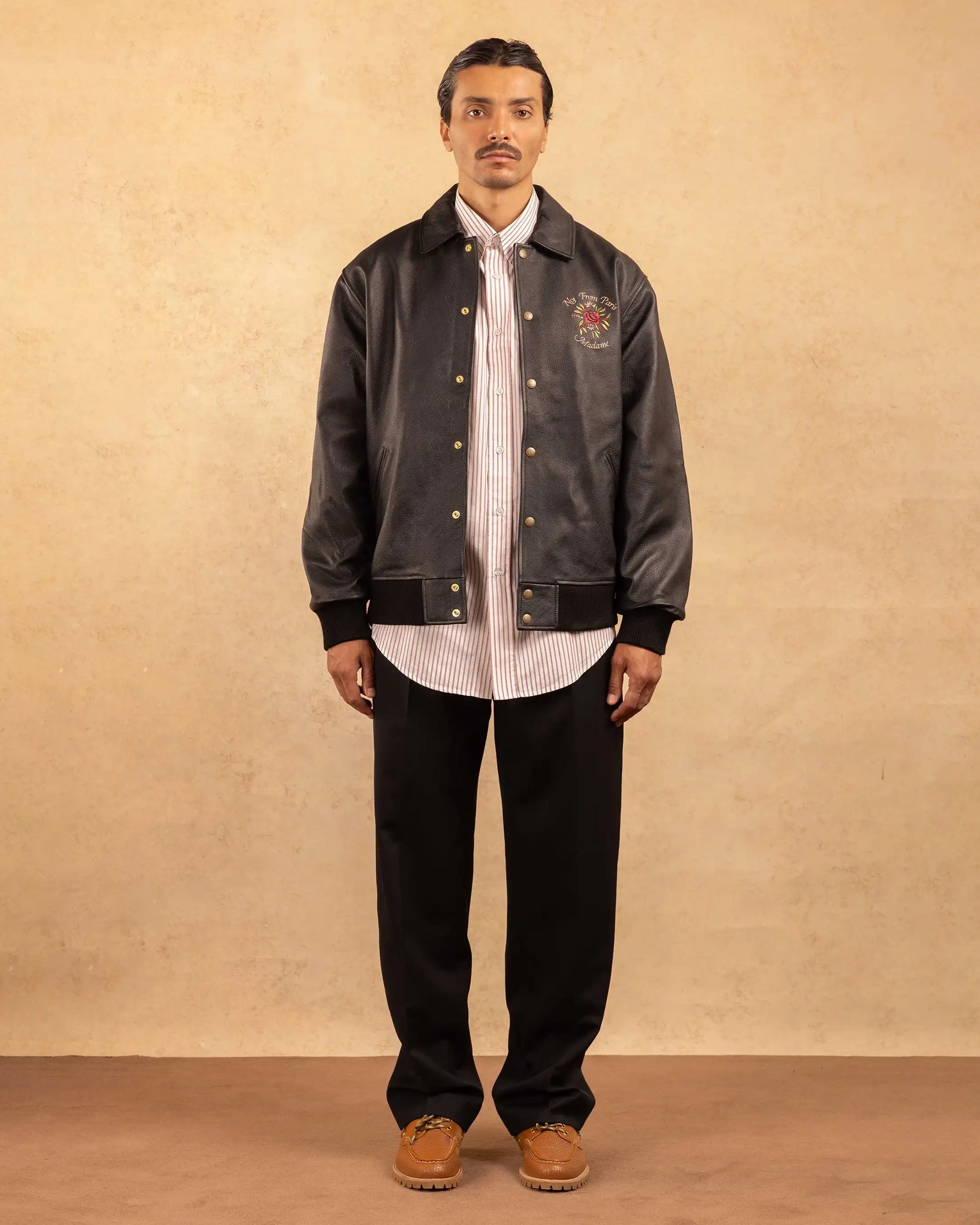 Drôle De Monsieur La Veste Cuir Slogan