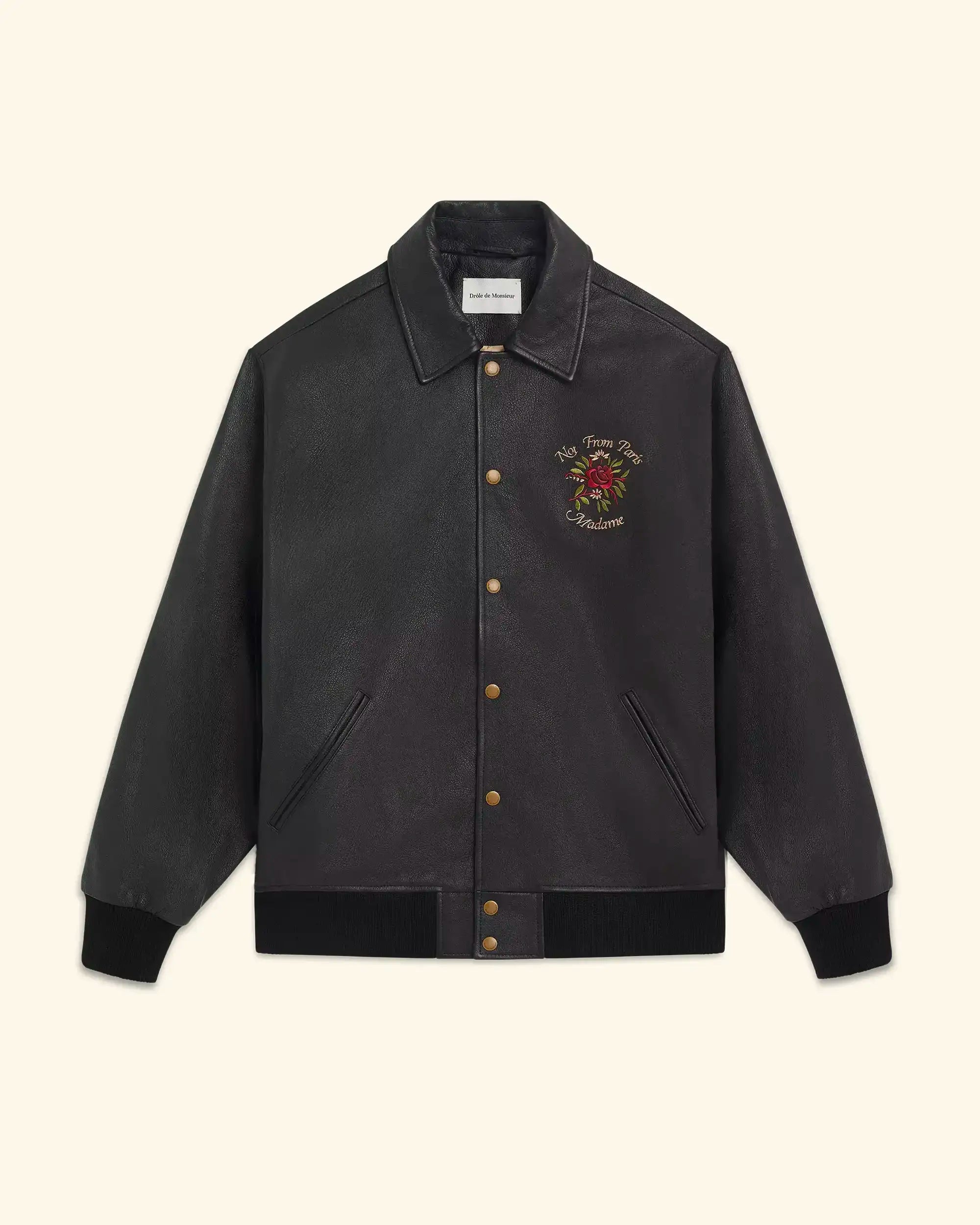 Drôle De Monsieur La Veste Cuir Slogan