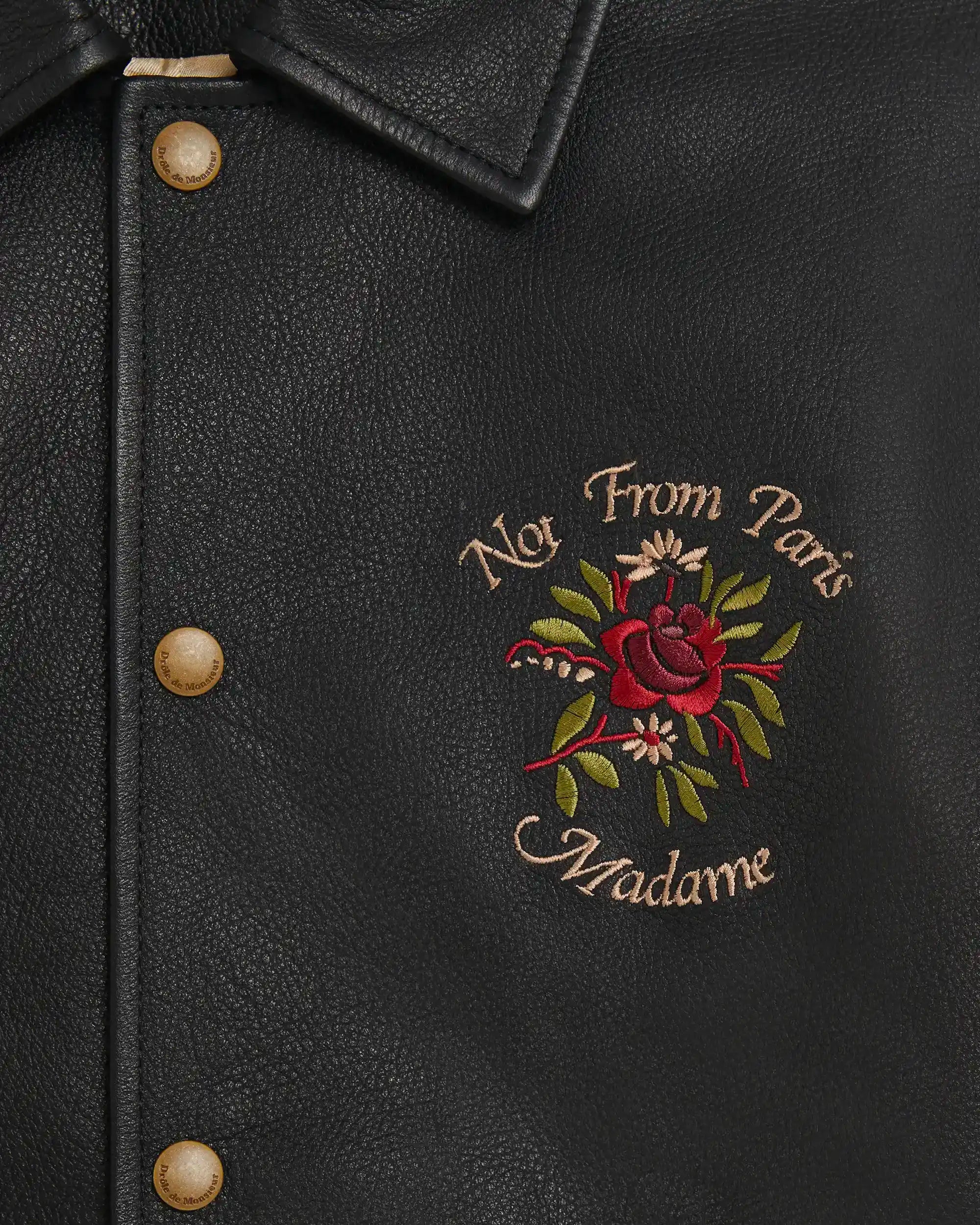 Drôle De Monsieur La Veste Cuir Slogan