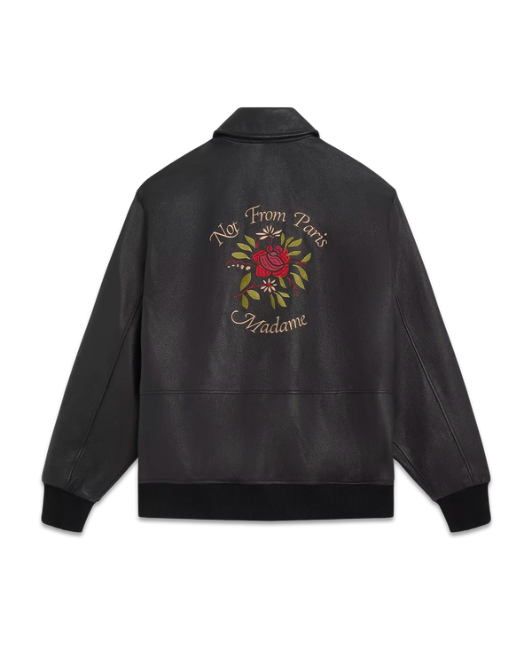 drôle de monsieur La Veste Cuir Slogan