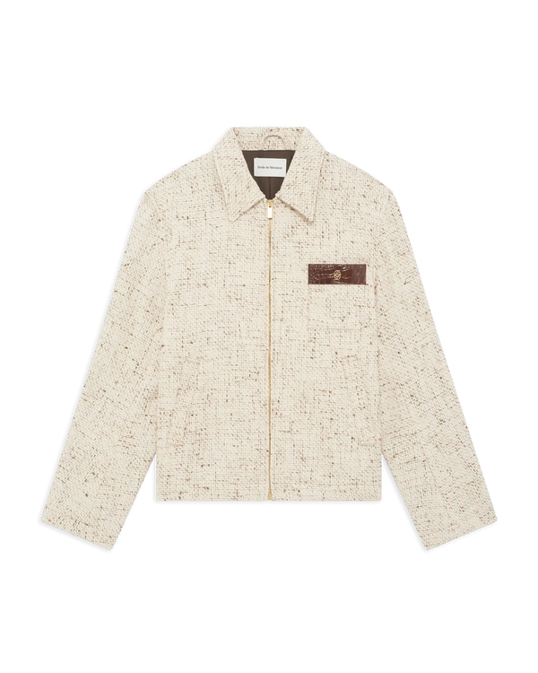 drôle de monsieur Le Blouson Droit Tweed