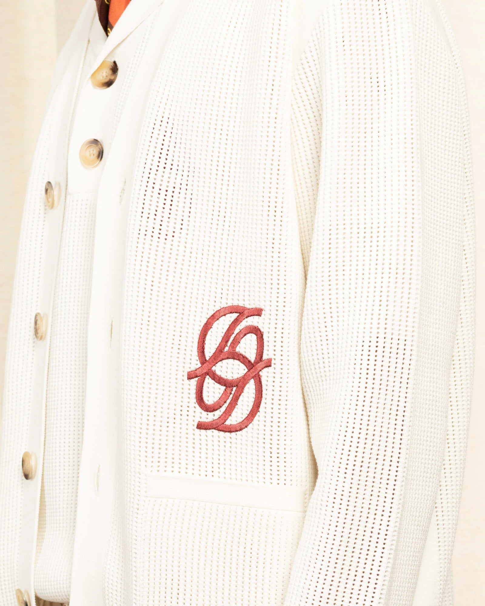 Drôle De Monsieur Le Cardigan Monogramme