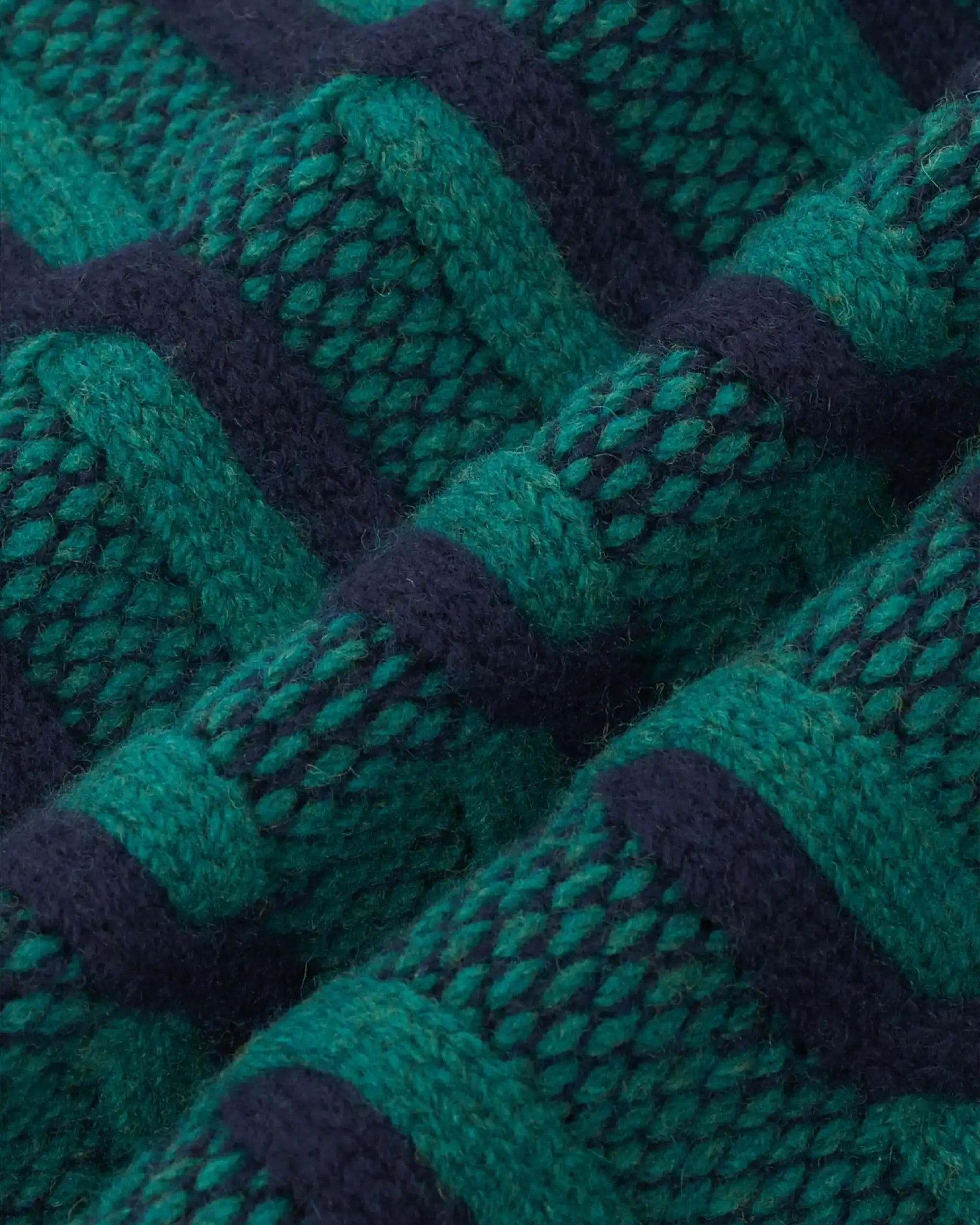 Drôle De Monsieur Le Cardigan Torsades Bicolore