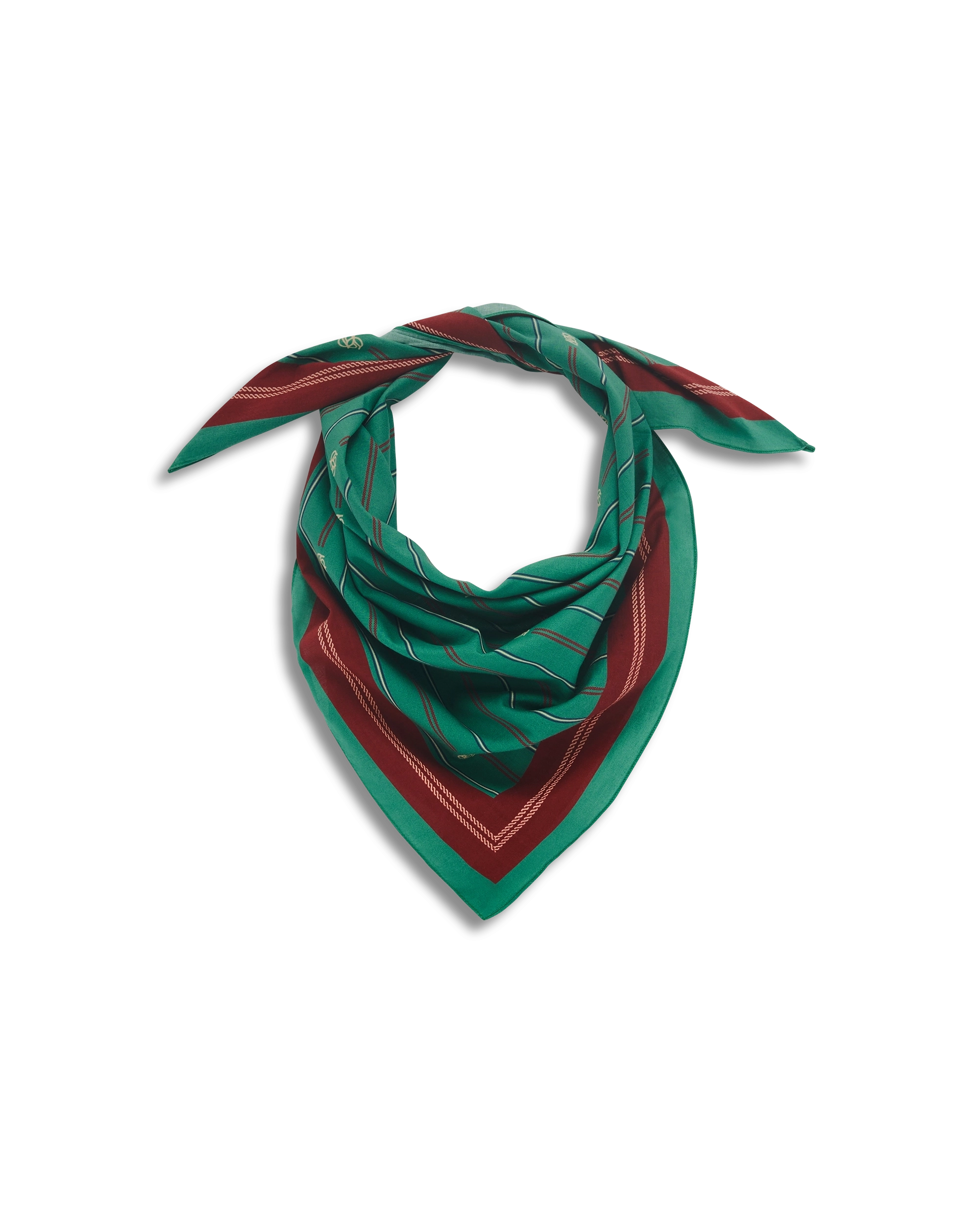 Drôle De Monsieur Le Foulard Rayé Monogramme