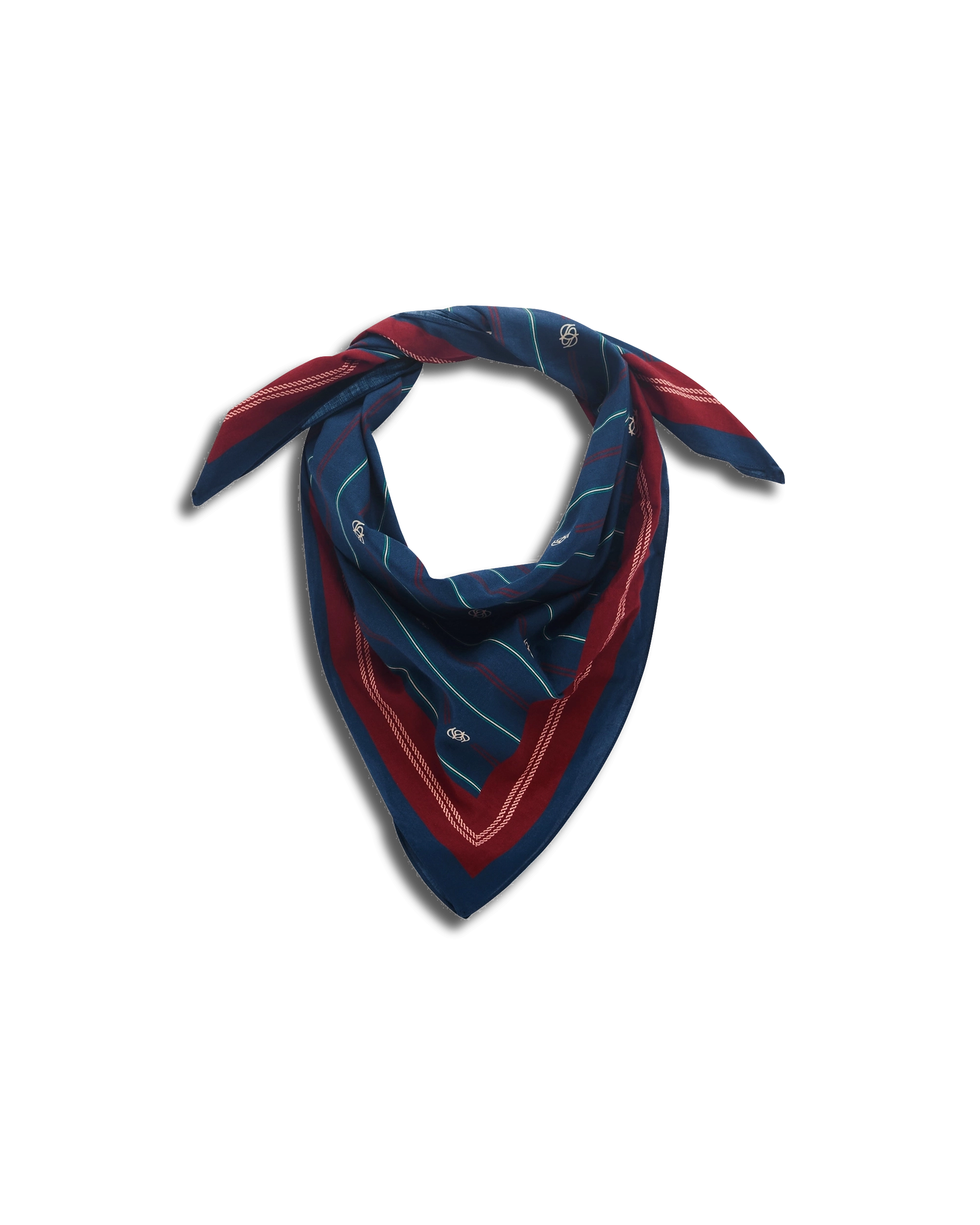 Drôle De Monsieur Le Foulard Rayé Monogramme