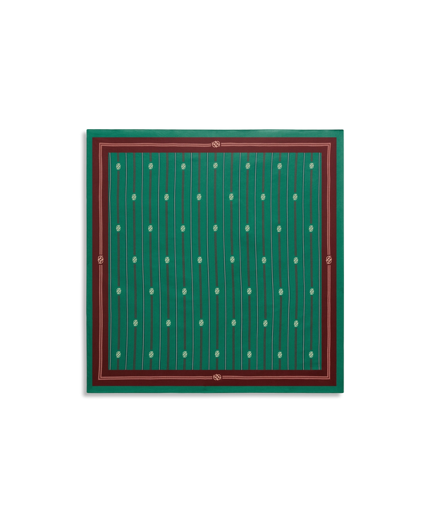 drôle de monsieur Le Foulard Rayé Monogramme