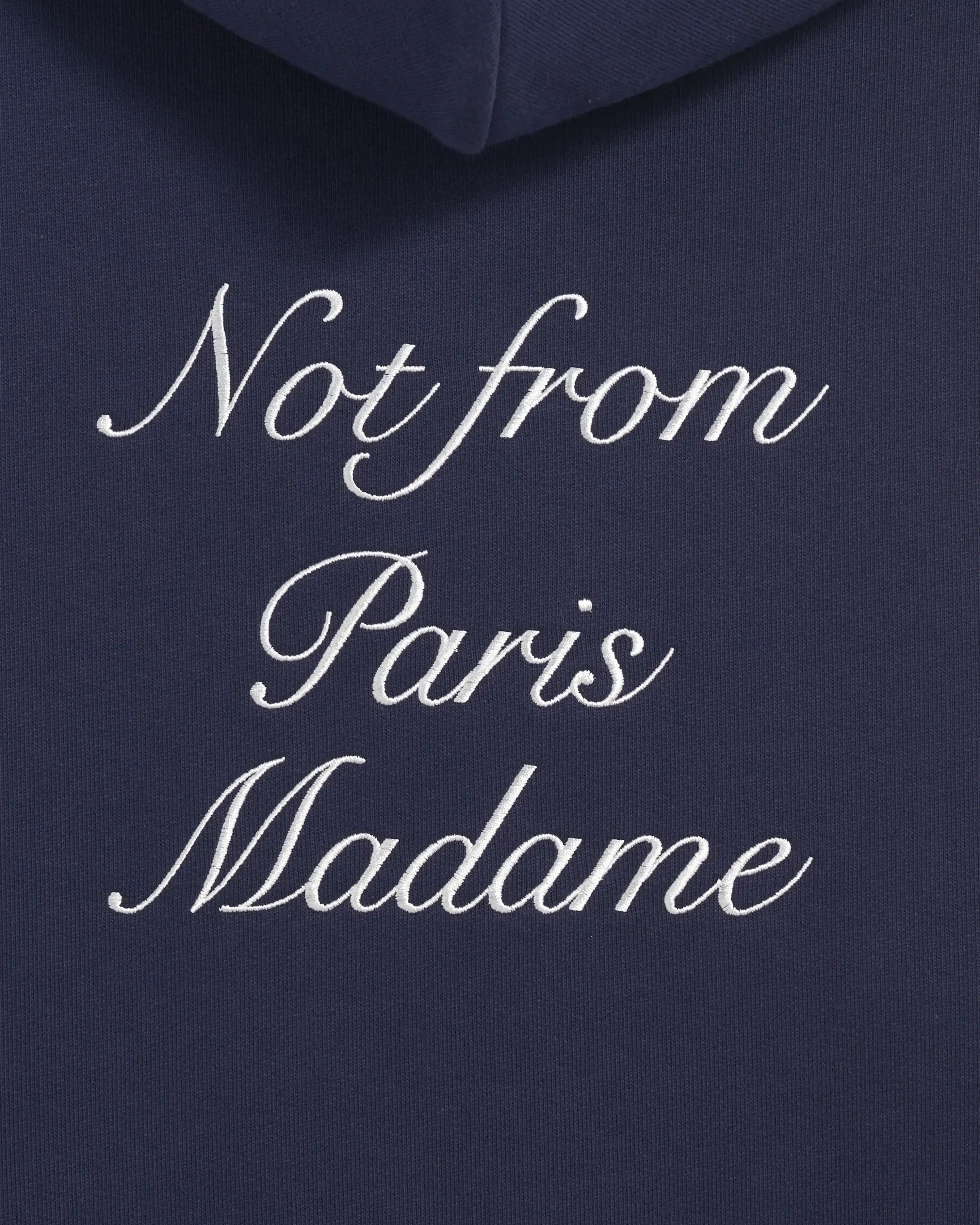 Drôle De Monsieur Le Hoodie Slogan Calligraphie