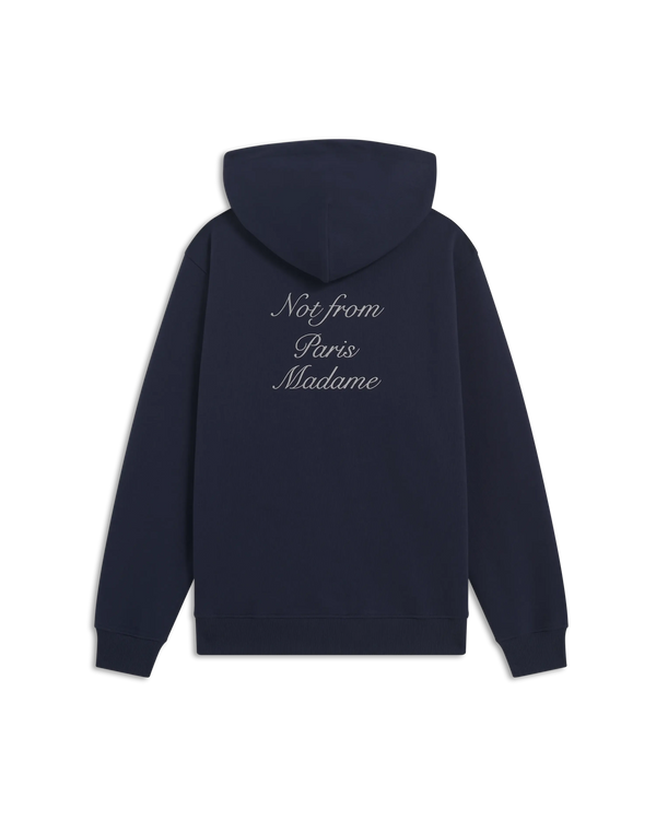 drôle de monsieur Le Hoodie Slogan Calligraphie