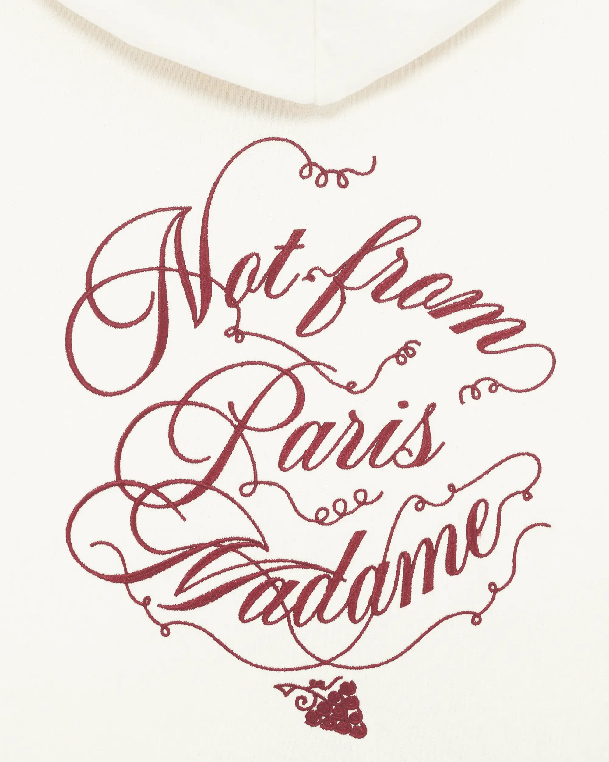 Drôle De Monsieur Le Hoodie Slogan Vignes