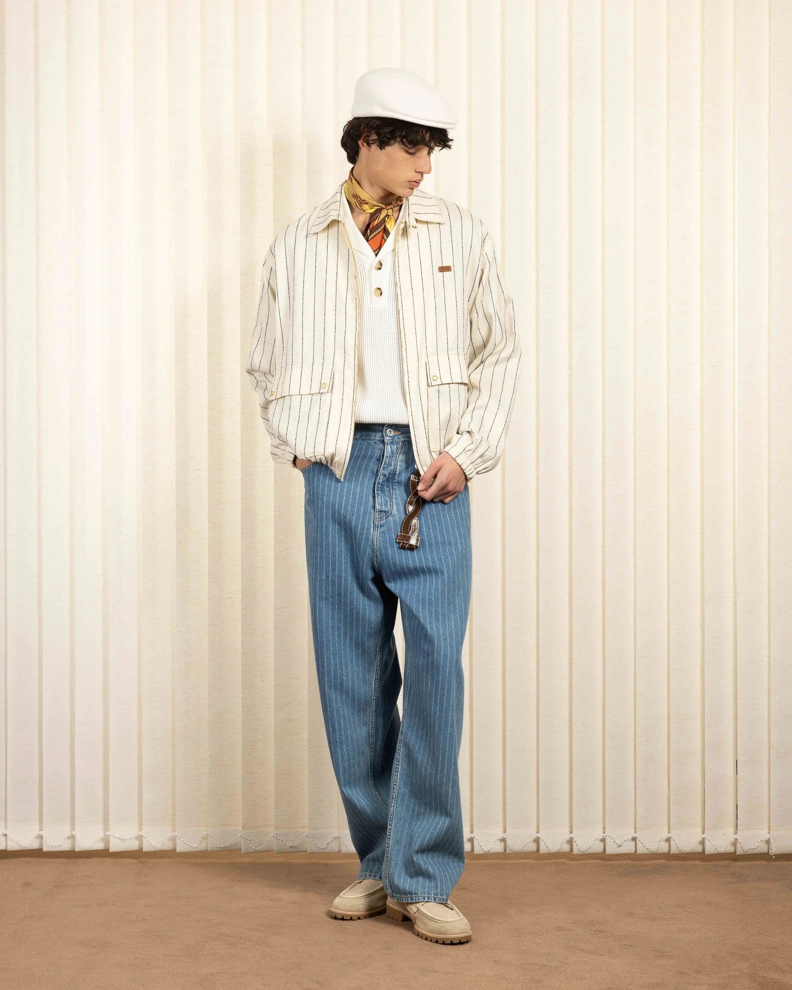 Drôle De Monsieur Le Jean Baggy Rayures