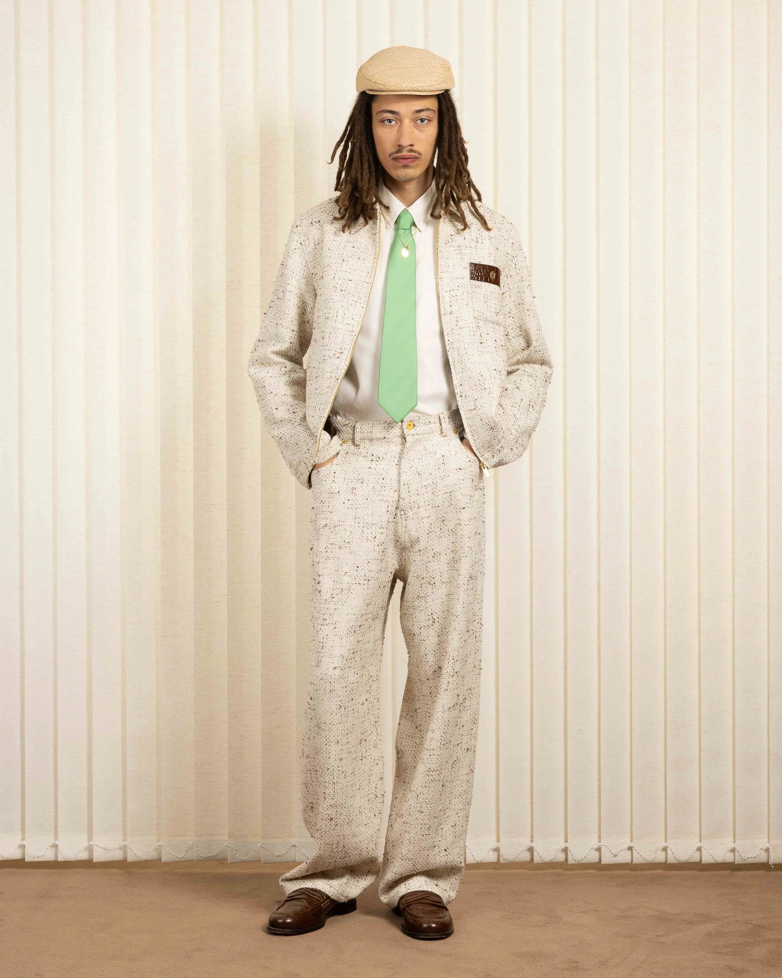 Drôle De Monsieur Le Pantalon Baggy Tweed