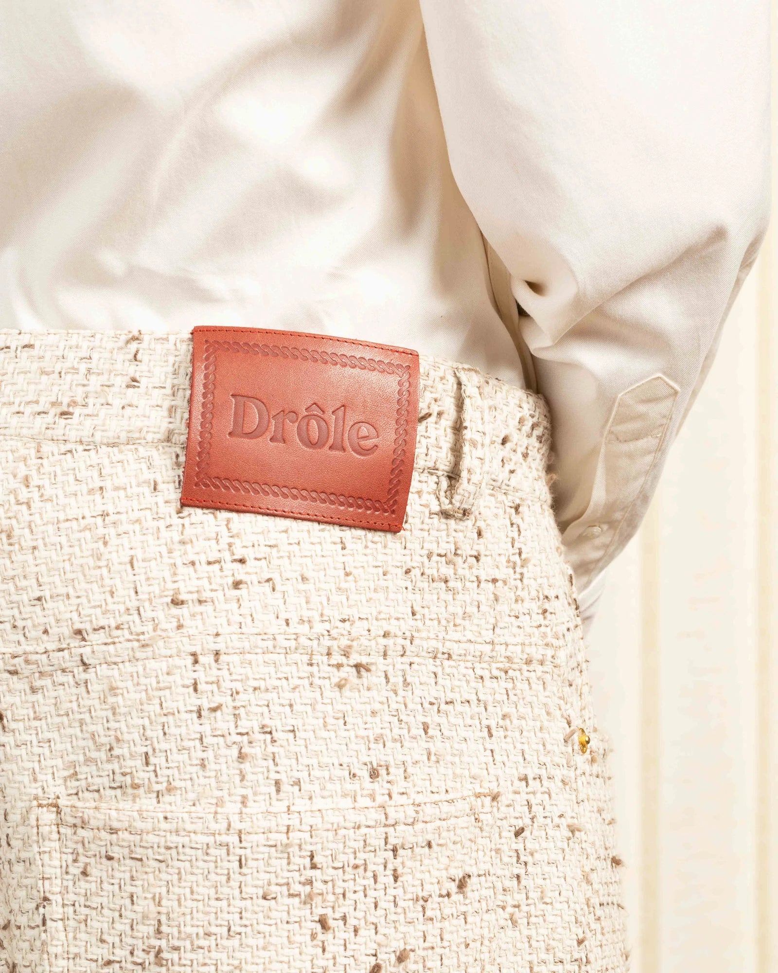 Drôle De Monsieur Le Pantalon Baggy Tweed